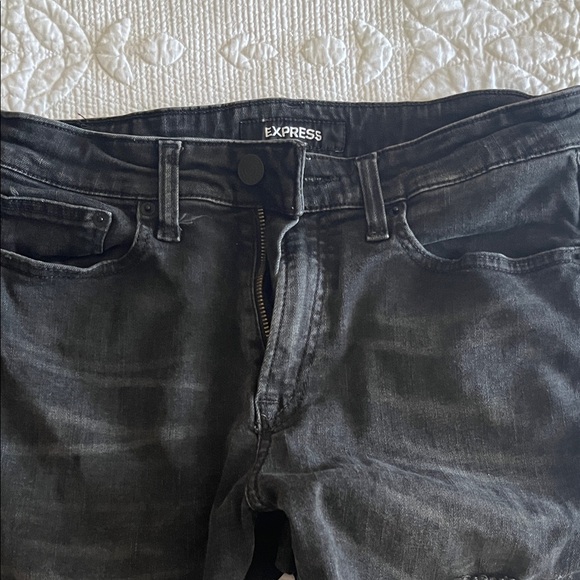 Express Black Ripped Denim - Picture 2 of 4